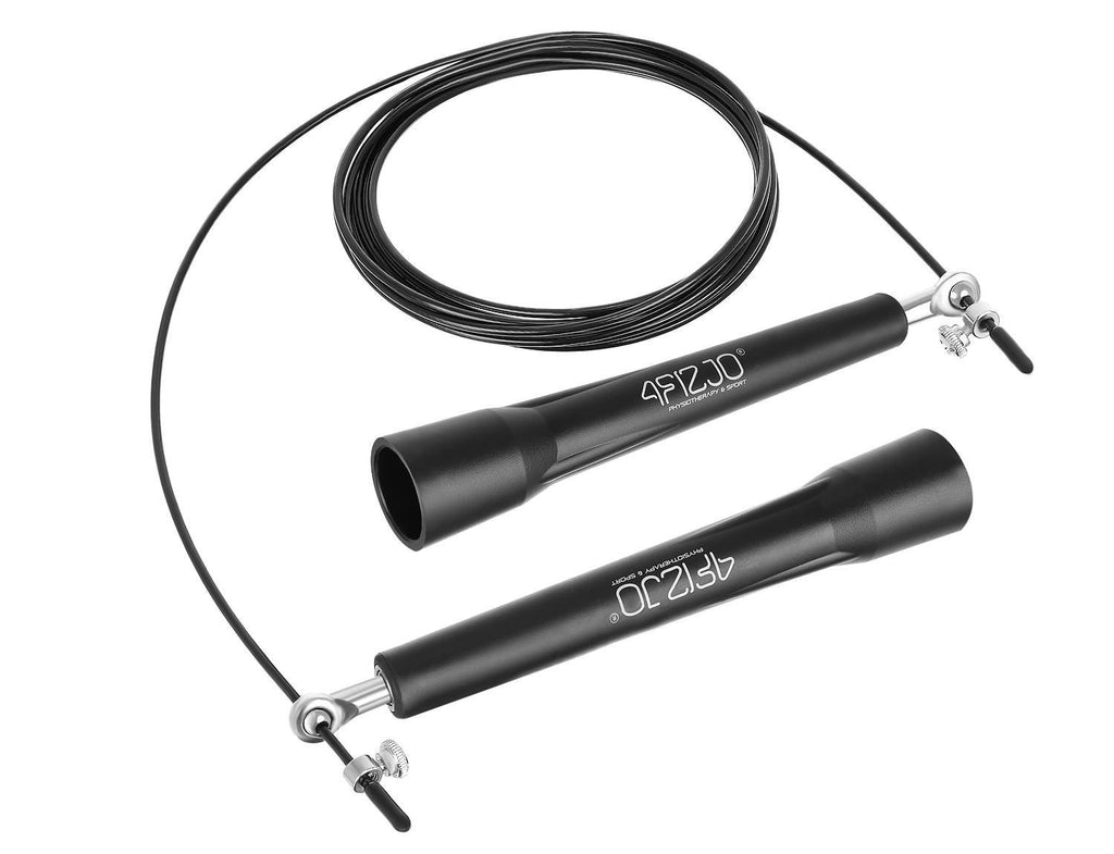 4FIZJO, Skakanka z metalowymi łożyskami STANDARD+ czarna, 3 m
