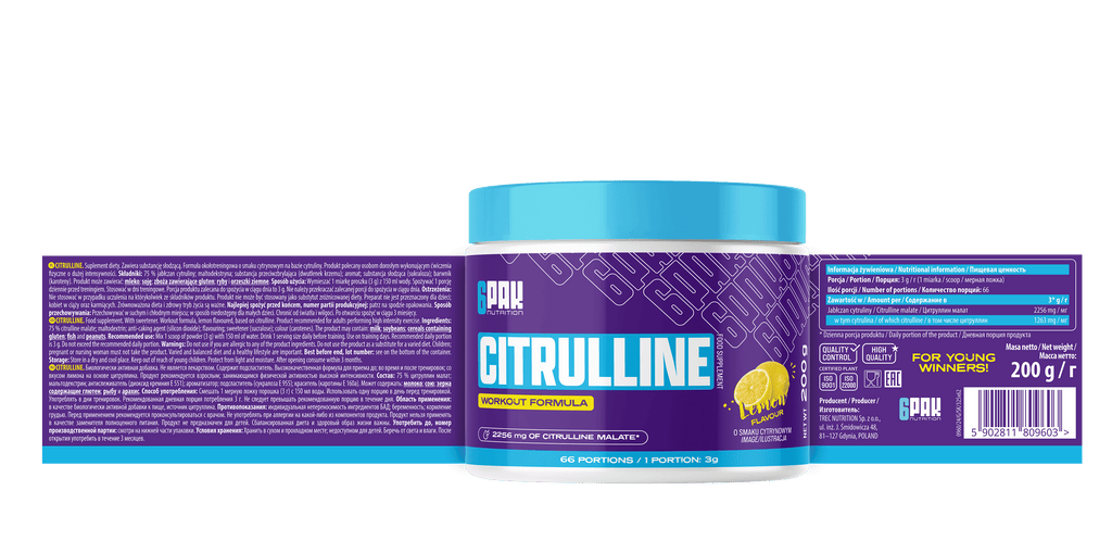 6PAK Nutrition, Cytrulina (Citrulline), proszek, 200 g