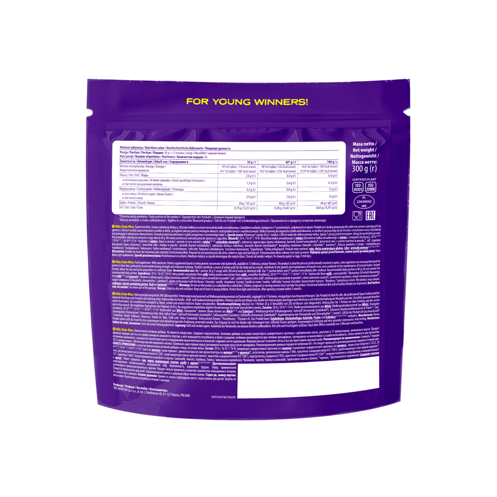 6PAK Nutrition, Milky Shake Whey (WPC), proszek, 300 g