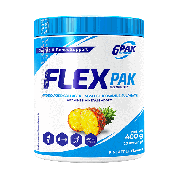6PAK Nutrition, Flex PAK, Pineappple, 400 g