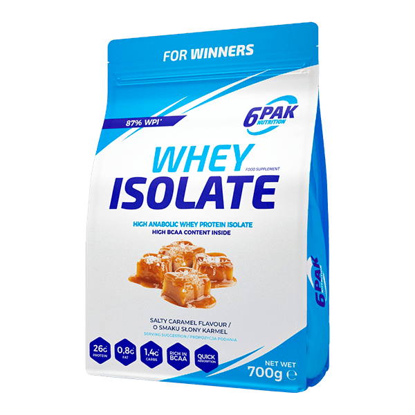 6PAK Nutrition, Whey Isolate (WPI), słony karmel, proszek, 700 g