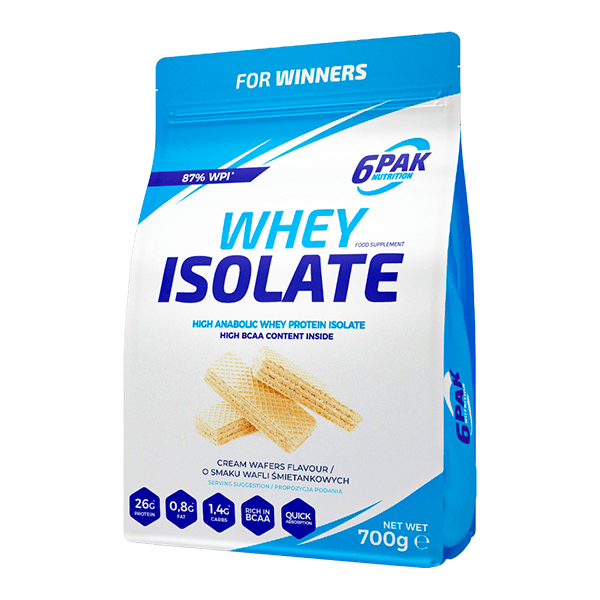 6PAK Nutrition, Whey Isolate (WPI), proszek, 700 g