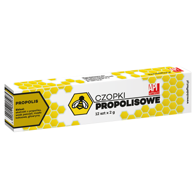 API Effect, Czopki propolisowe 2g, 12 szt.