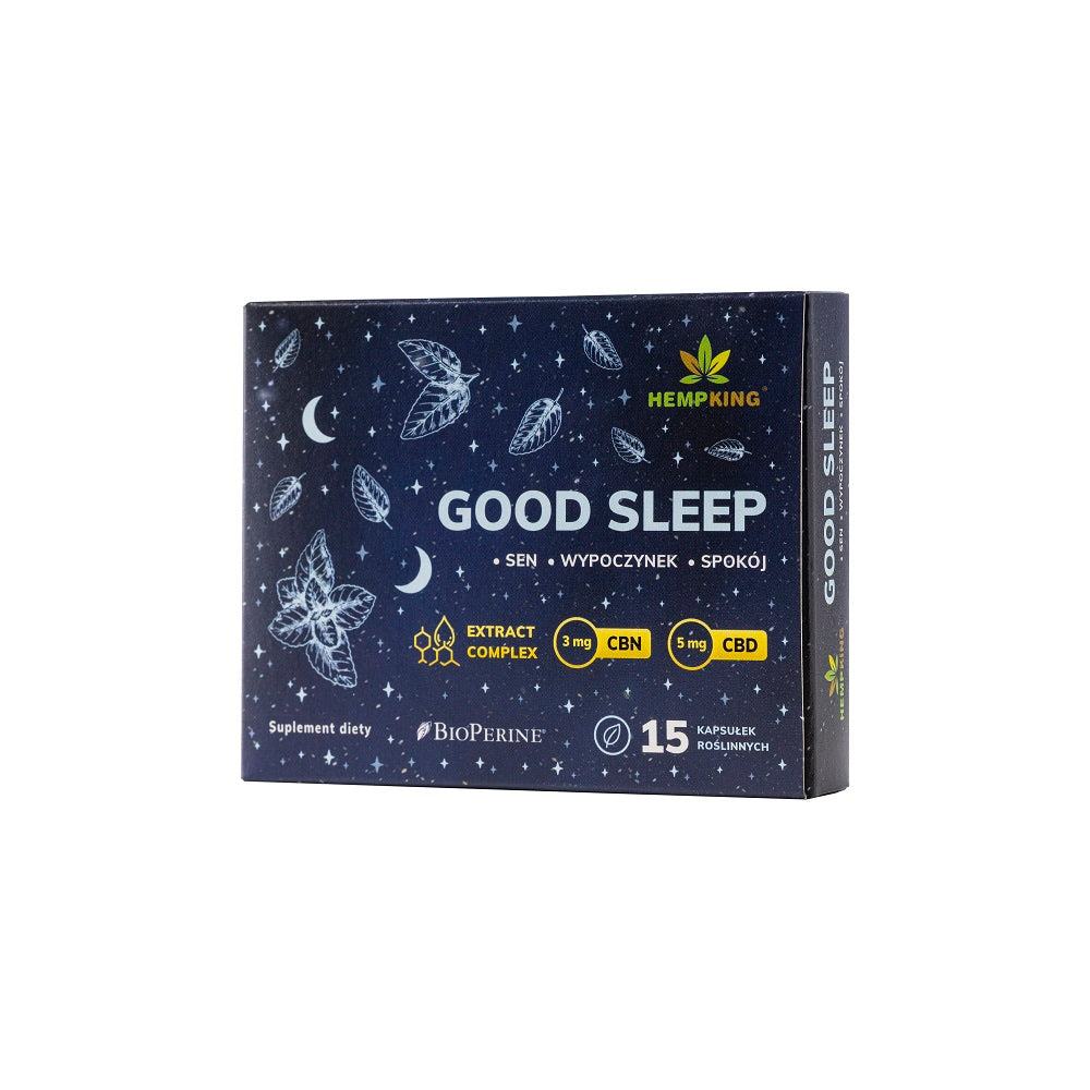 HempKing, Good sleep, kapsułki wege, 15 szt.
