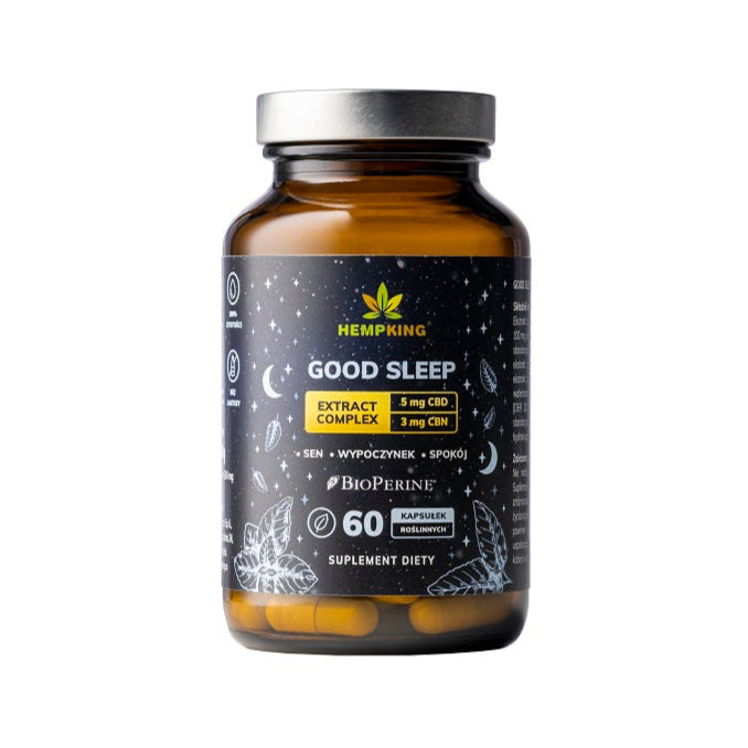 HempKing, Good sleep, kapsułki wege, 60 szt.