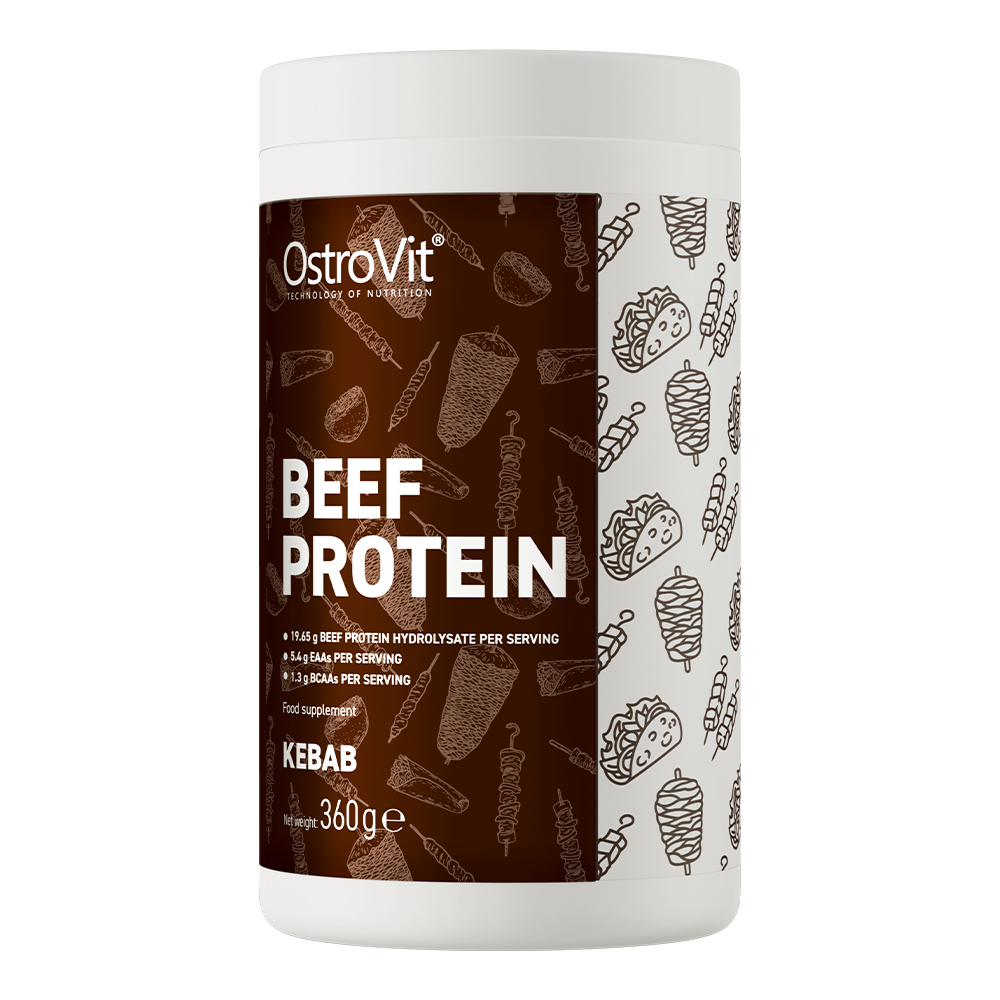 OstroVit, Beef Protein (WPH), kebab, proszek, 360 g
