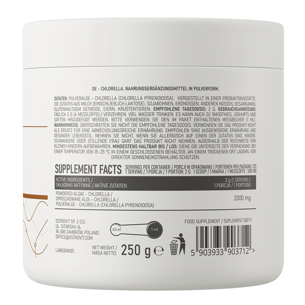 OstroVit,&nbsp;Chlorella&nbsp;VEGE, proszek, 250 g