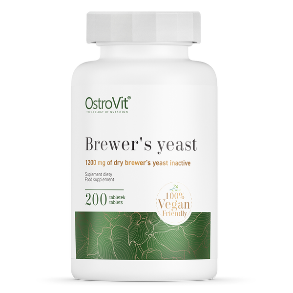 OstroVit, Brewer's Yeast (drożdże piwne), tabletki, 200 szt.