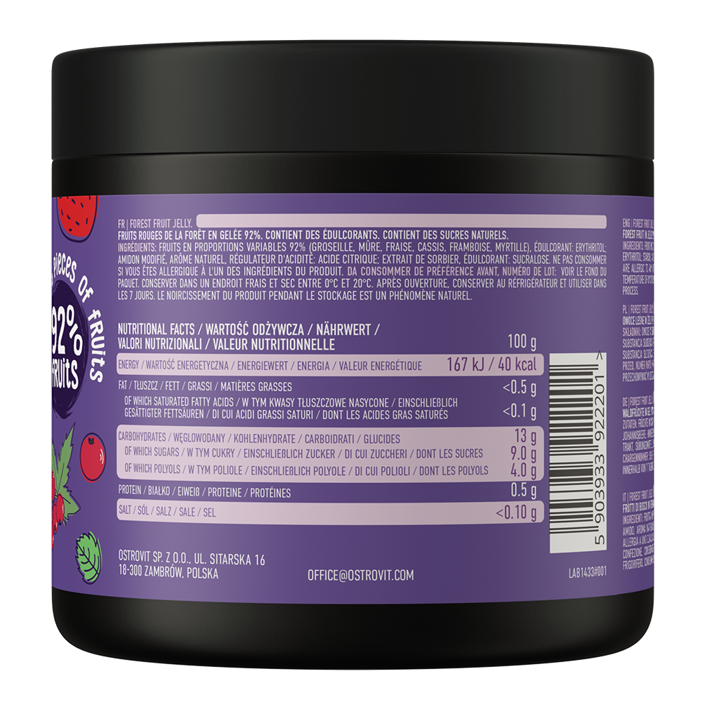 OstroVit, Forest fruit jelly, owoce w żelu 500 g