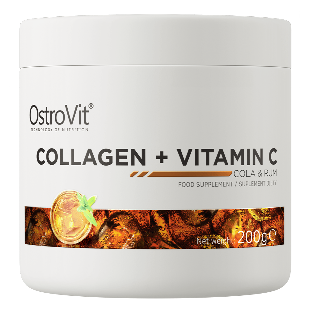 OstroVit, Collagen+ vitamin C, cola &amp; rum, proszek, 200 g