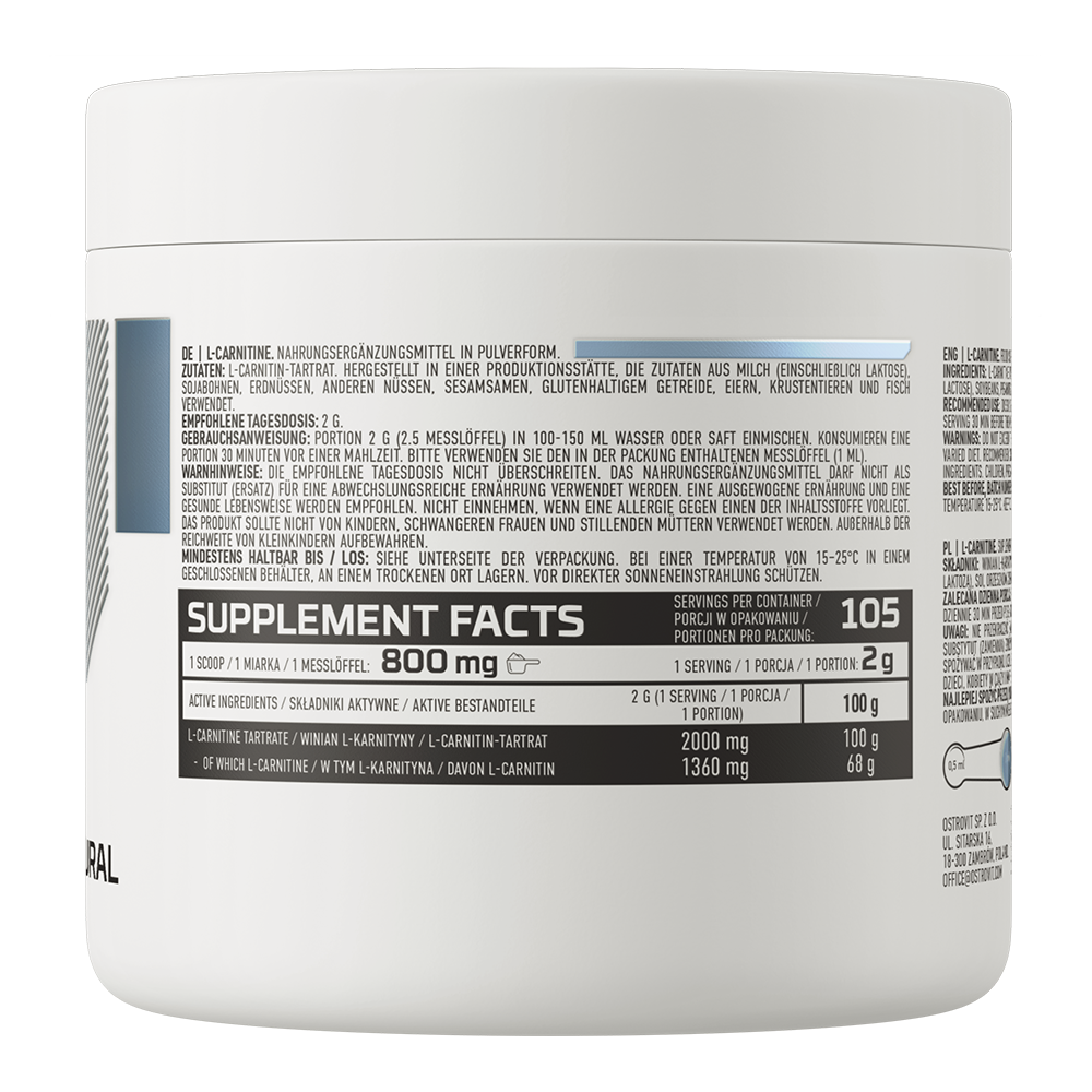 OstroVit, L-CARNITINE, proszek, 210 g