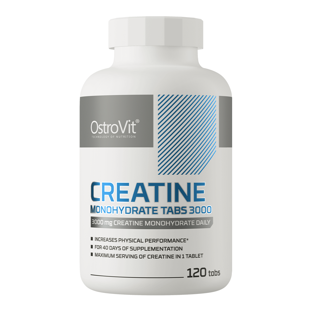 OstroVit, Monohydrat kreatyny (Creatine monohydrate) 3000 mg, tabletki, 120 szt.