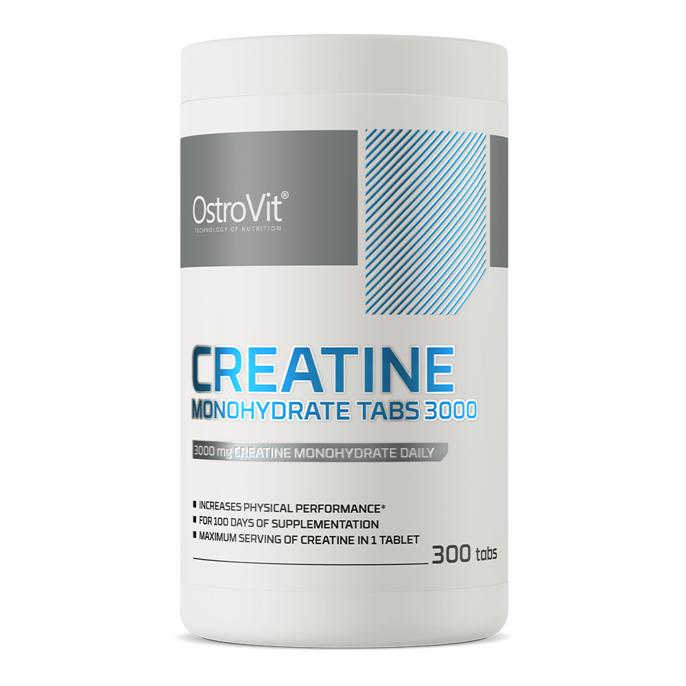 OstroVit, Monohydrat kreatyny (Creatine monohydrate) 3000 mg, tabletki, 300 szt.