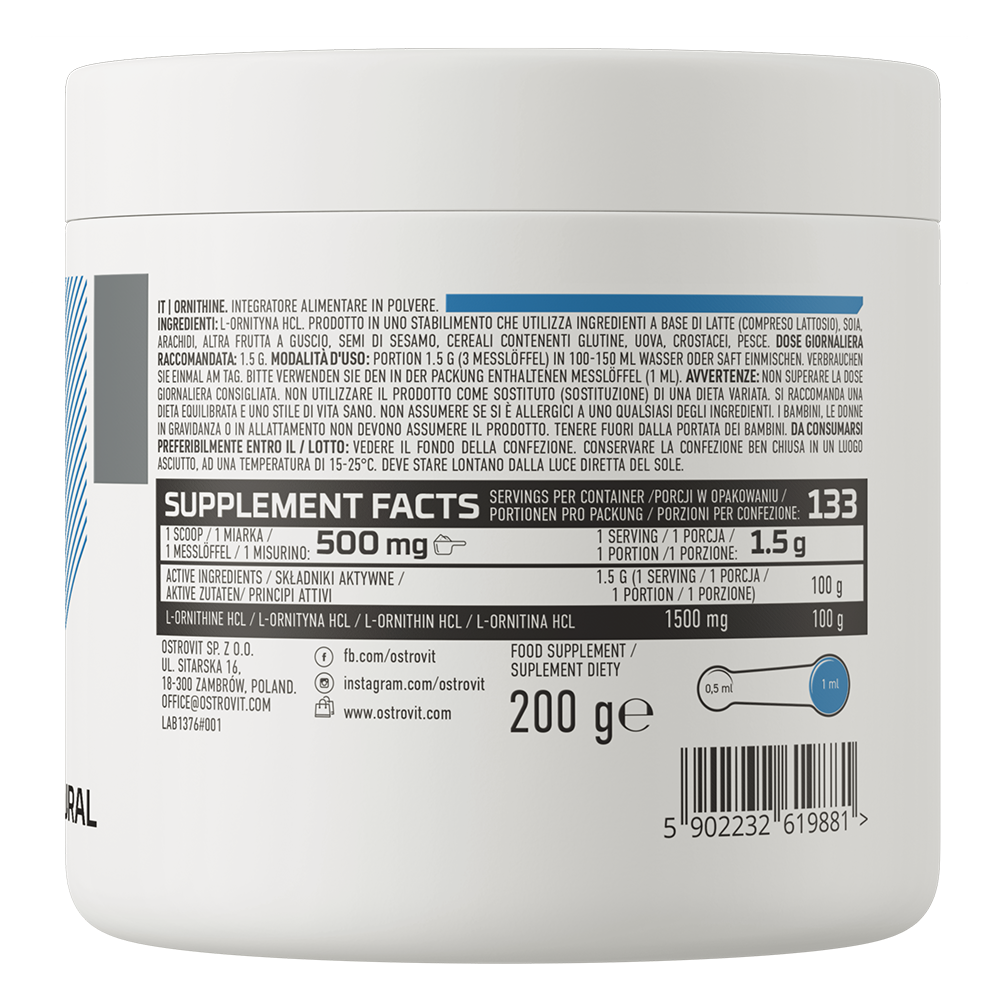 OstroVit, Ornithine, proszek, 200 g