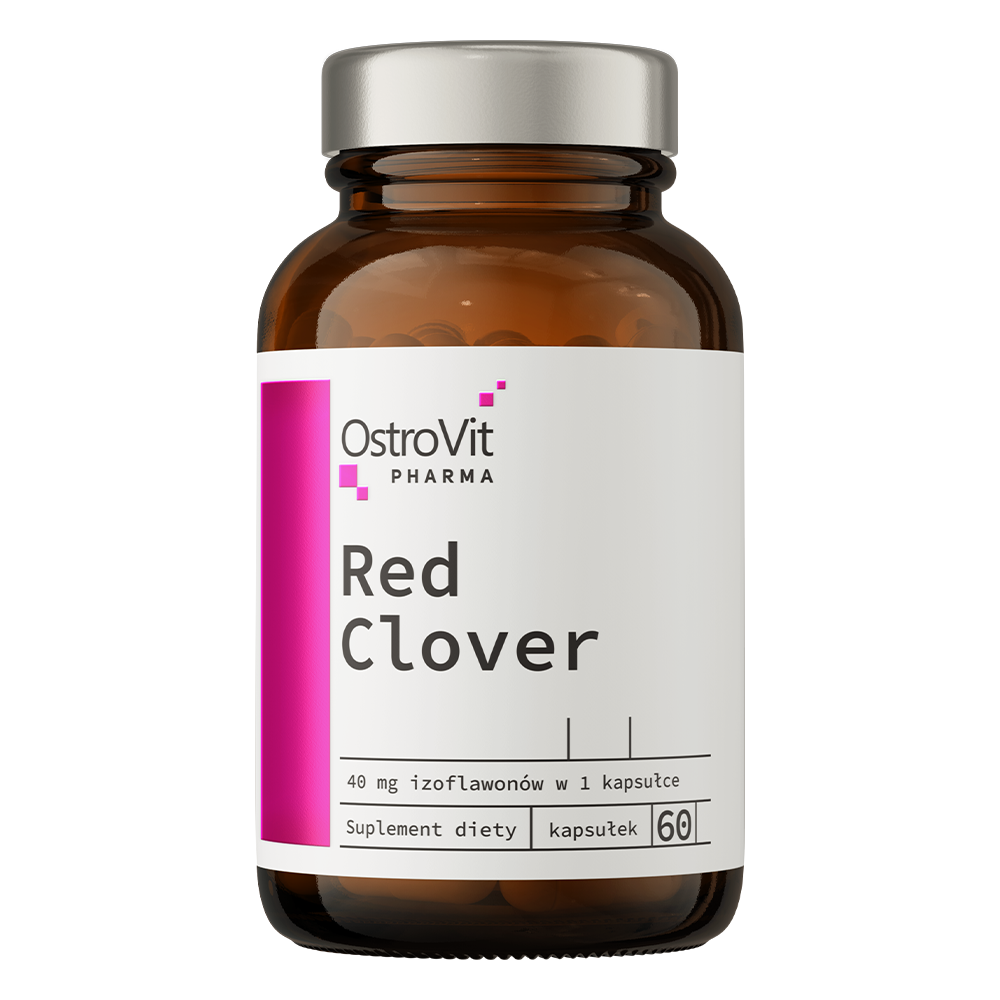 OstroVit Pharma, Czerwona koniczyna (Red Clover), kapsułki wege, 60 szt.