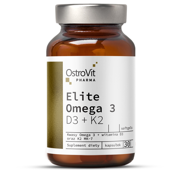 OstroVit Pharma, Elite Omega 3 D3 + K2, softgels, 30 szt.