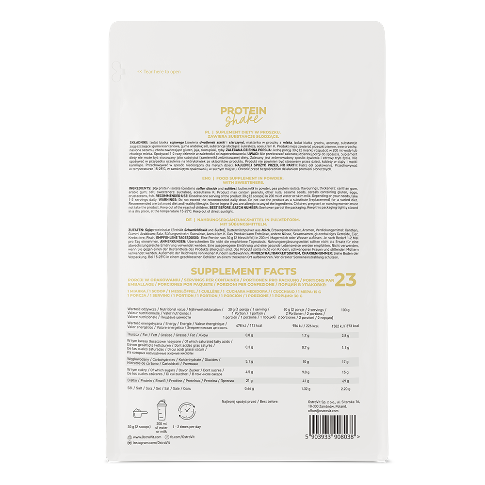 OstroVit, Protein Shake wanilia, proszek, 700 g