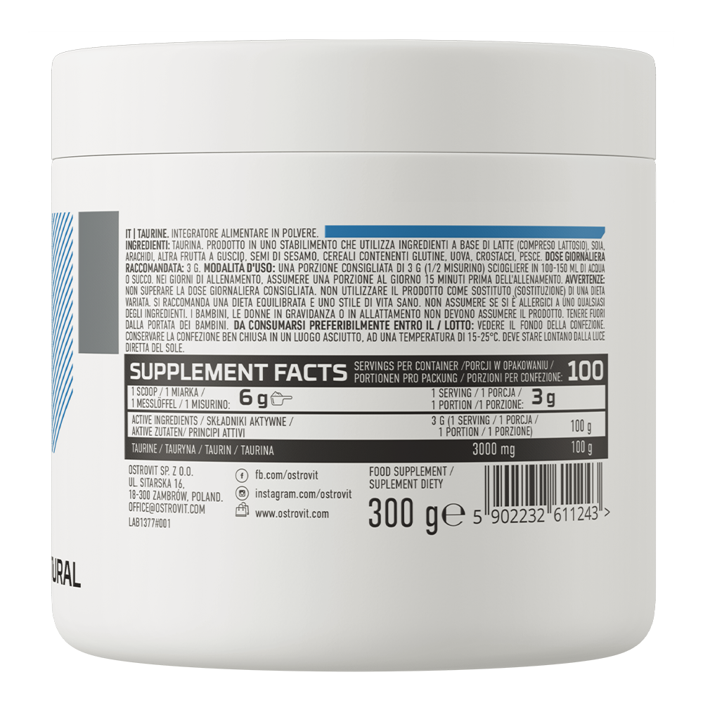OstroVit, Taurine, proszek, 300 g