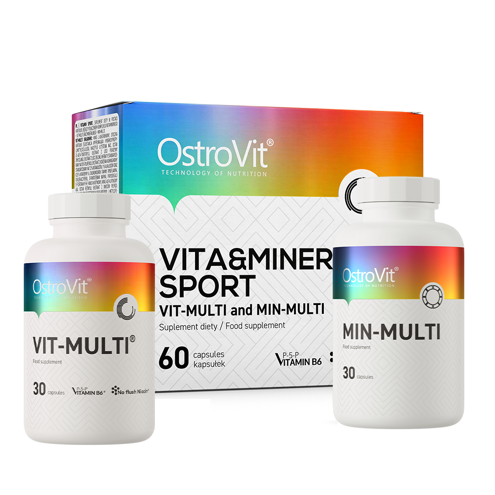 OstroVit, VIT&MINERALS Sport, kapsułki wege, 60 szt.