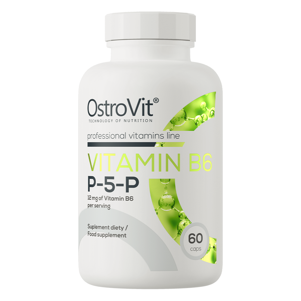 OstroVit, Witamina B6 P-5-P (Pirydoksyna) 12 mg, kapsułki wege, 60 szt.