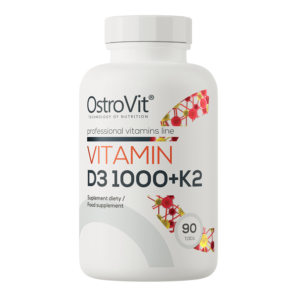 OstroVit, Vitamin D3 1000 IU + K2 50 µg, tabletki, 90 szt.