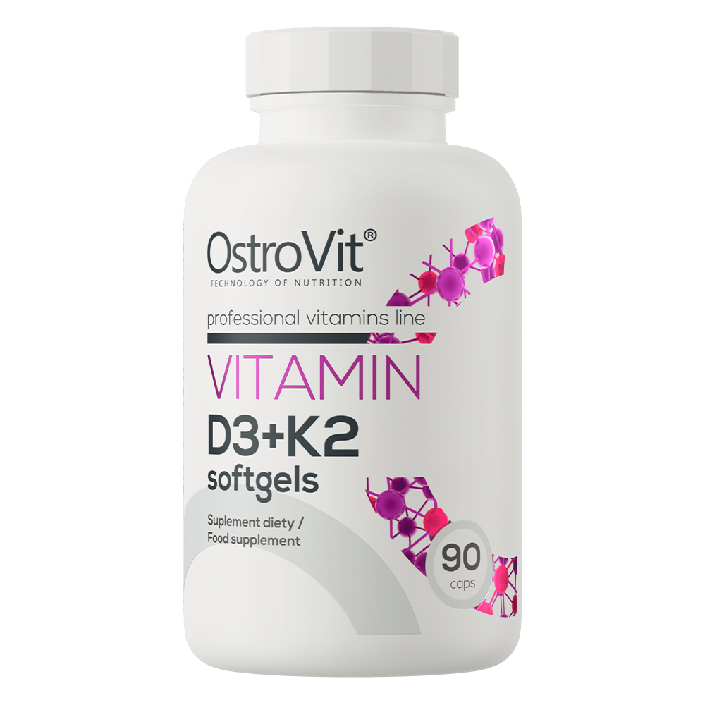 OstroVit, Vitamin D3 50 µg / 2000 IU + K2 100 µg, softgels, 90 szt.