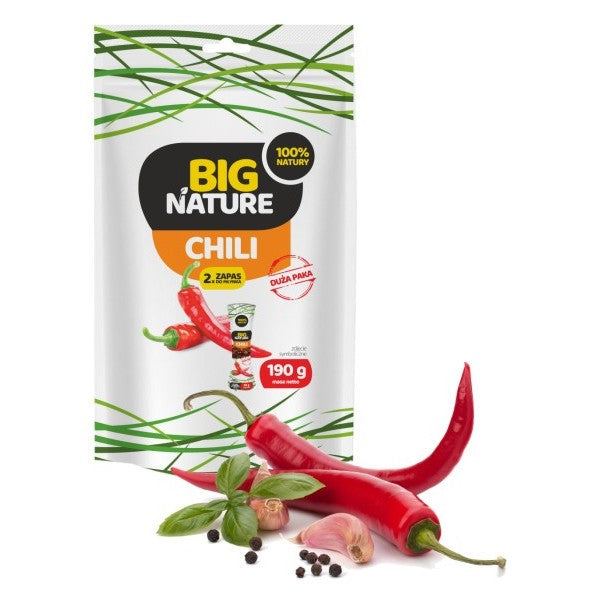 Big Nature, Chili + sól himalajska, proszek, 190 g