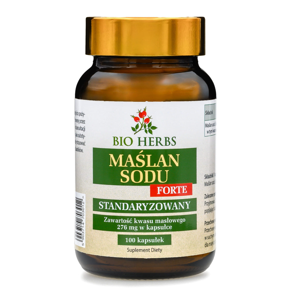BIO HERBS, Maślan sodu 350 mg (kwas masłowy 276 mg), kapsułki, 100 szt.
