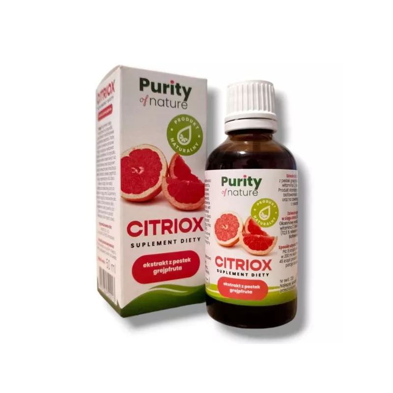 Purity of Nature, Citriox extrakt z pestek grejpfruta, płyn, 50&nbsp;ml