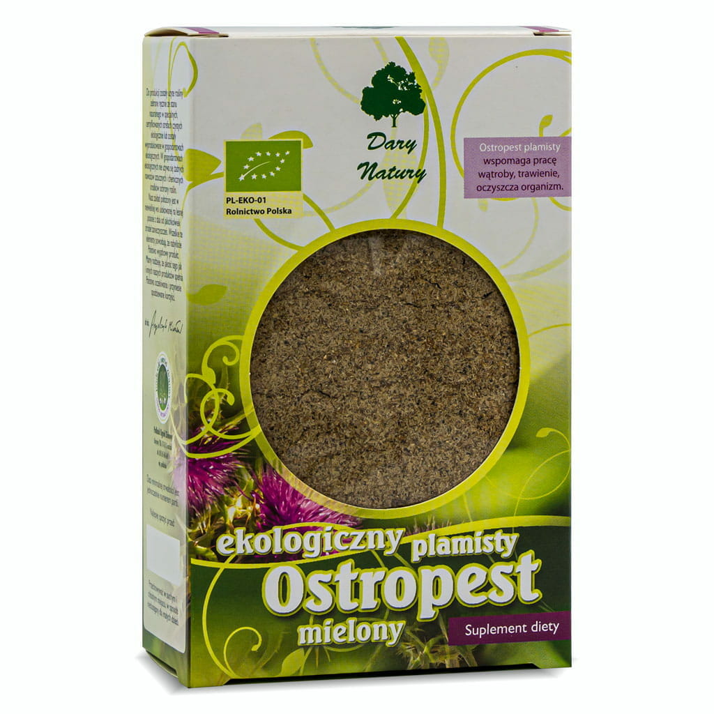 Dary Natury, Ostropest plamisty mielony Eko, susz, 100 g
