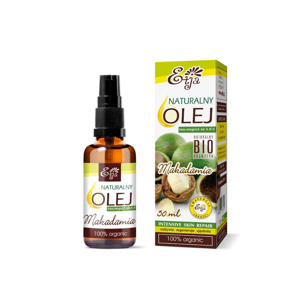 Etja, Naturalny olej Makadamia Bio, 50 ml