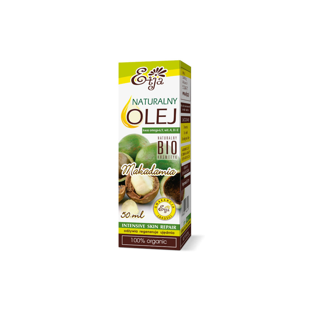 Etja, Naturalny olej Makadamia Bio, 50 ml