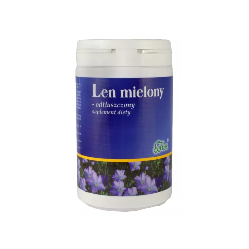 FLOS, Len mielony odtłuszczony, 200g