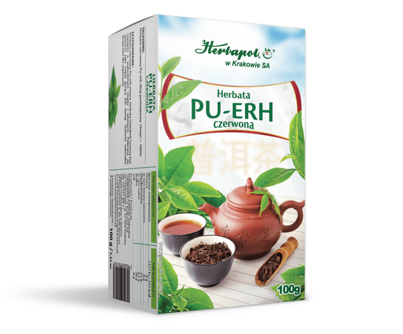 Herbapol Kraków, Herbata czerwona Pu-erh, liść, 100 g