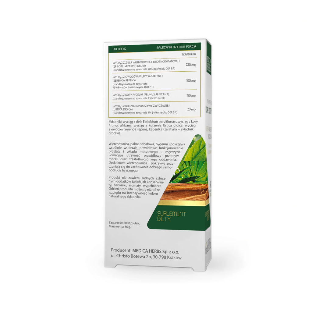 Medica Herbs, Wierzbownica Palma Sabałowa, kapsułki, 60 szt.