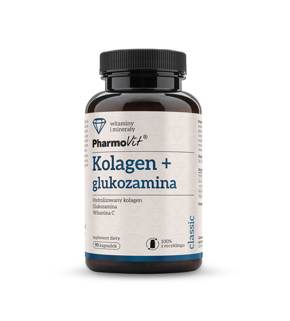 PharmoVit, Kolagen + glukozamina, kapsułki, 90 szt.