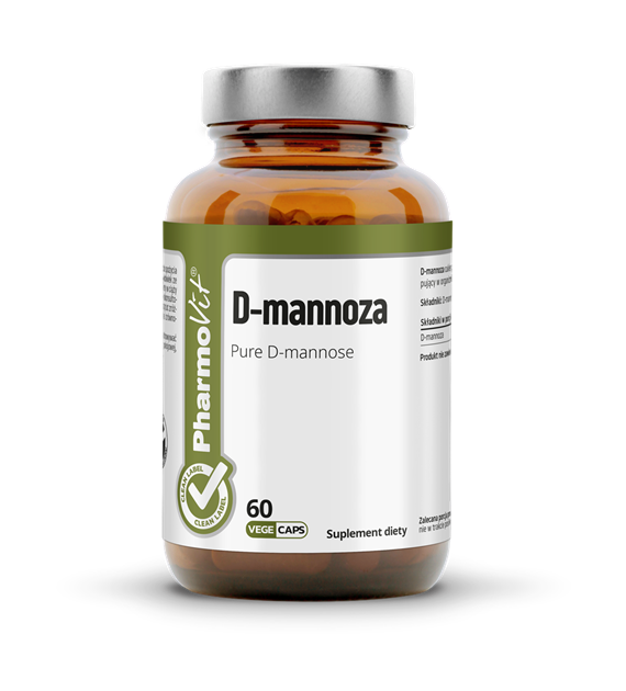 PharmoVit Clean Label, D-mannoza, kapsułki wege, 60 szt.