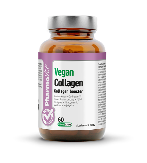 PharmoVit Clean Label, Vegan Collagen, kapsułki wege, 60 szt.