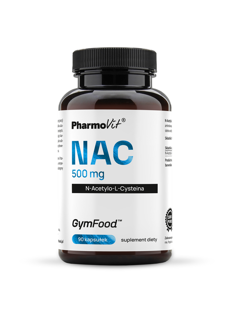 Pharmovit GymFood™, NAC N-Acetylo-L-Cysteina 500 mg, kapsułki, 90 szt.