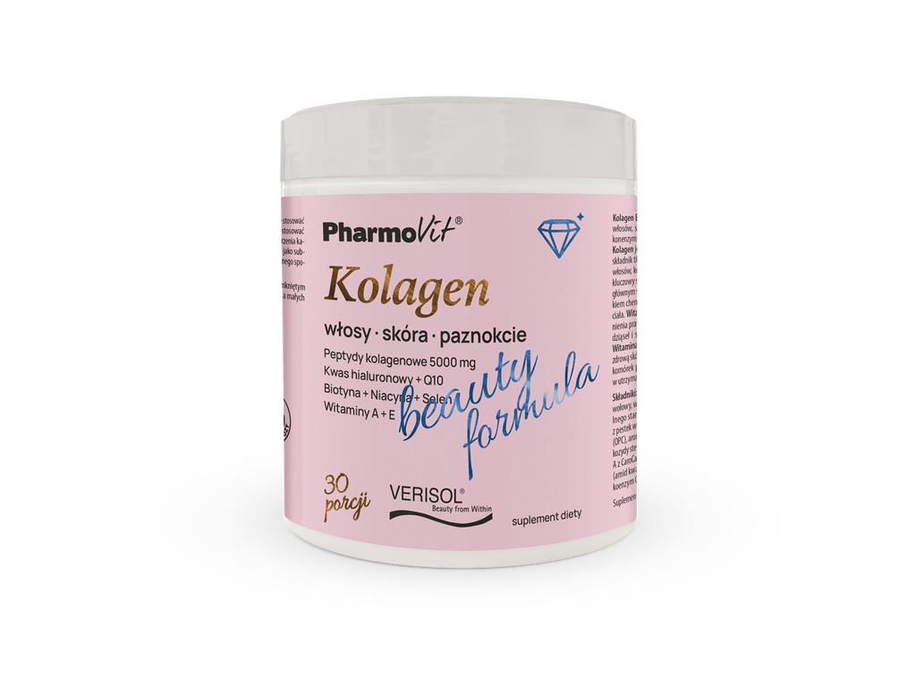PharmoVit, Kolagen Beauty Formula, proszek, 174 g.