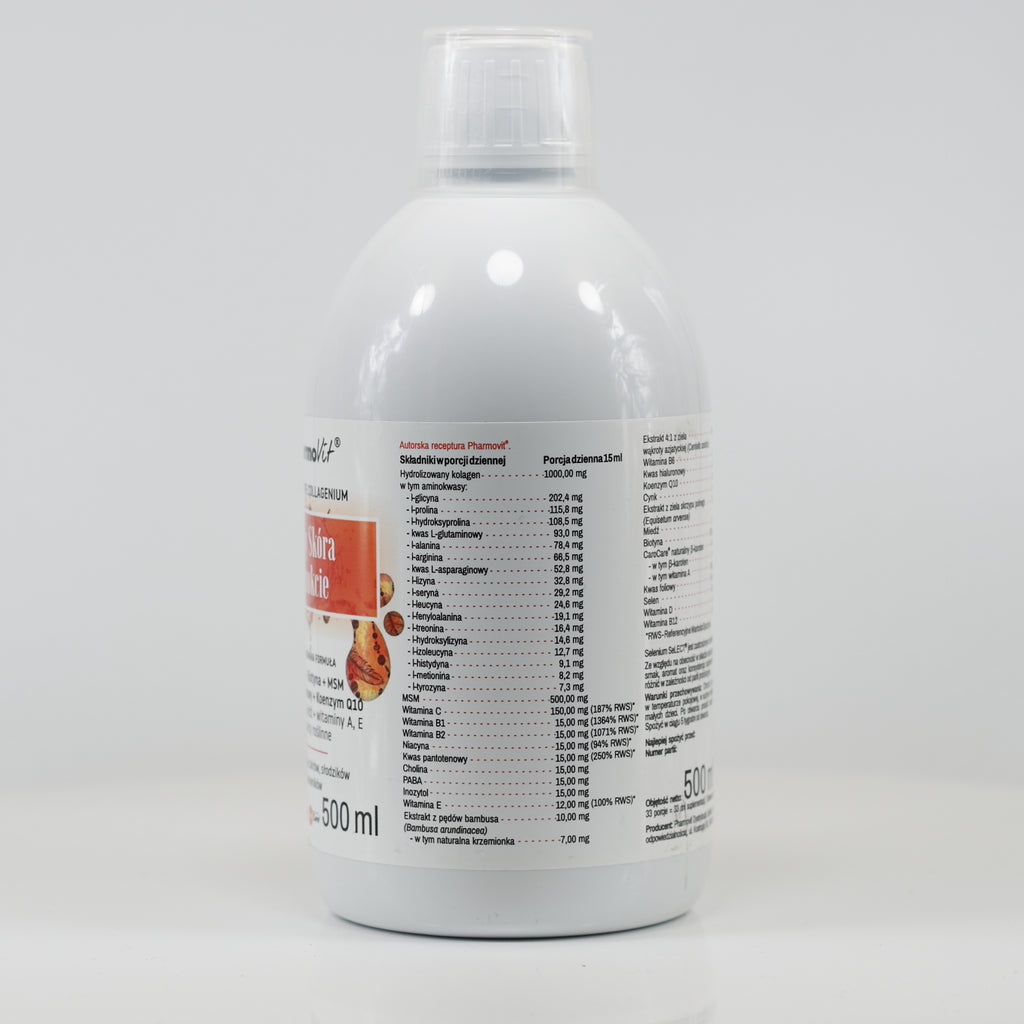 PharmoVit, Włosy Skóra Paznokcie, płyn, 500 ml