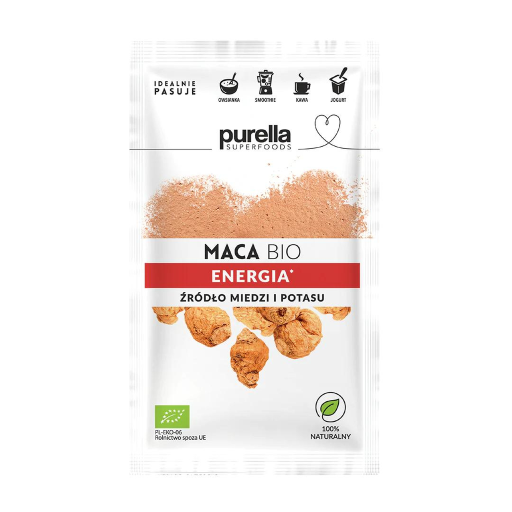 Purella Superfoods, Maca Bio, proszek, 28 g