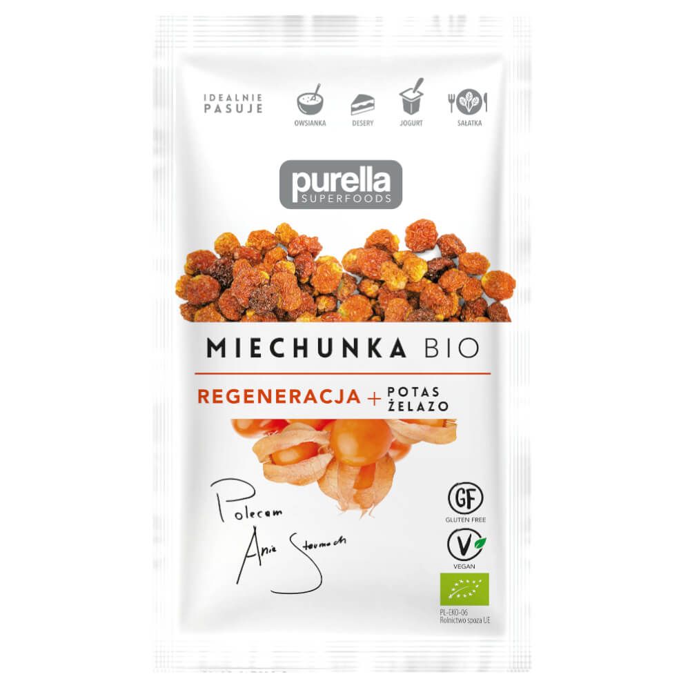 Purella Superfoods, Miechunka Bio, susz, 45 g