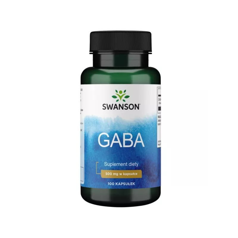Swanson, GABA ((kwas gamma aminomasłowy) 500 mg , kapsułki, 100 szt.