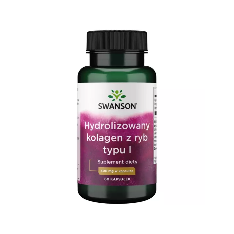 Swanson, Type I Hydrolyzed Marine Collagen, kapsułki, 60 szt.