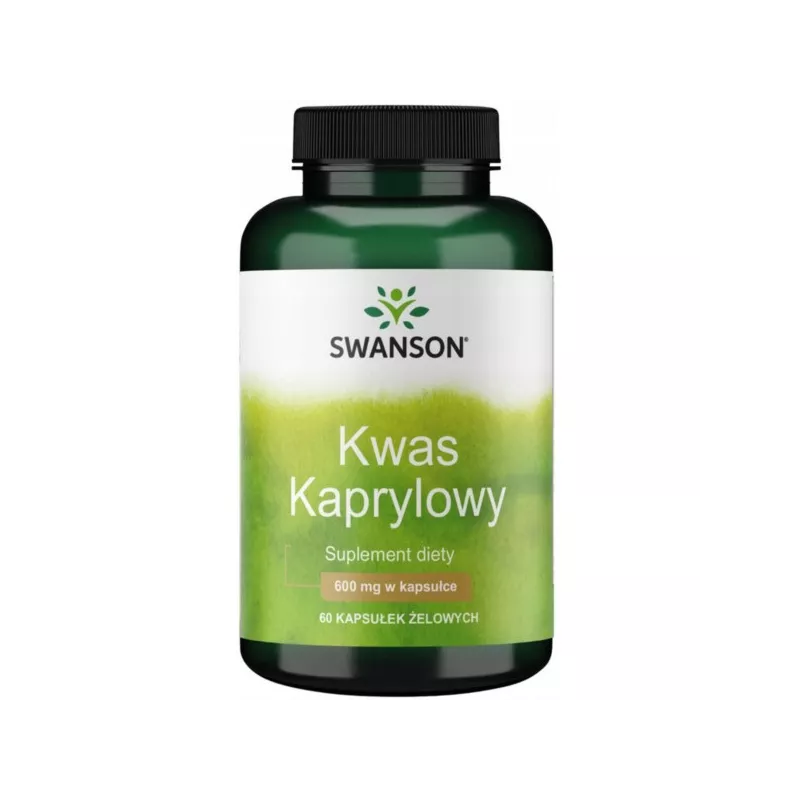 Swanson, Kwas kaprylowy, softgels, 60 szt.