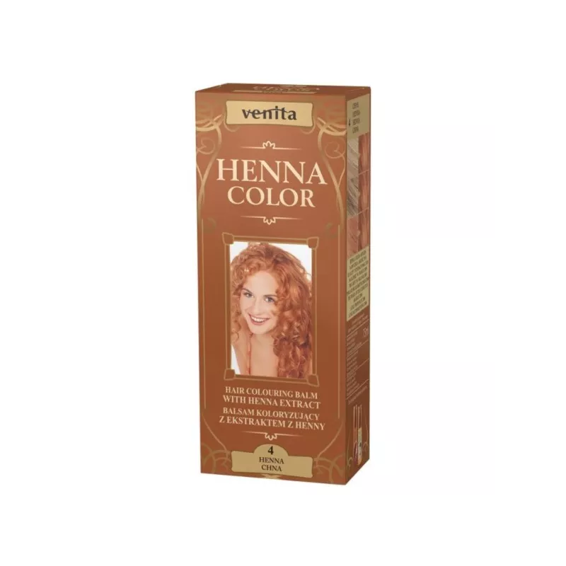 Venita, Henna color, balsam koloryzujący z ekstraktem z henny 4 Henna, 75 ml