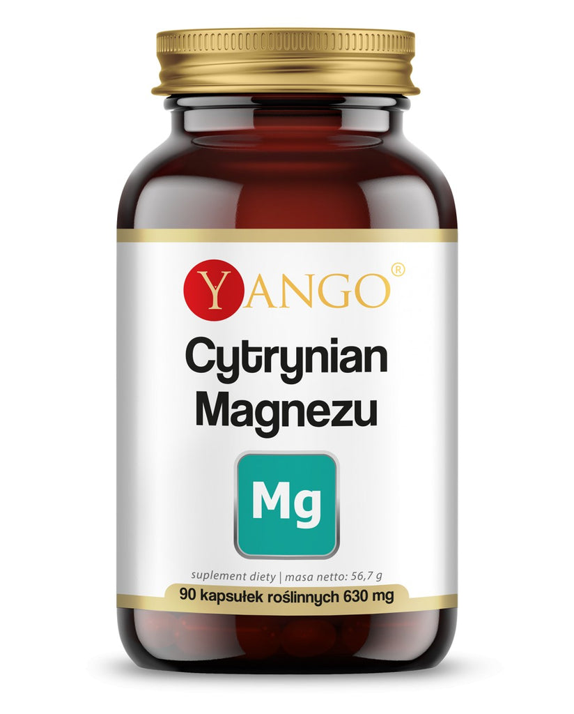 YANGO, Cytrynian magnezu, kapsułki wege, 90 szt.