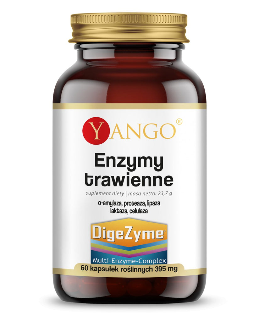 YANGO, Enzymy Trawienne DigeZyme®, kapsułki wege, 60 szt.