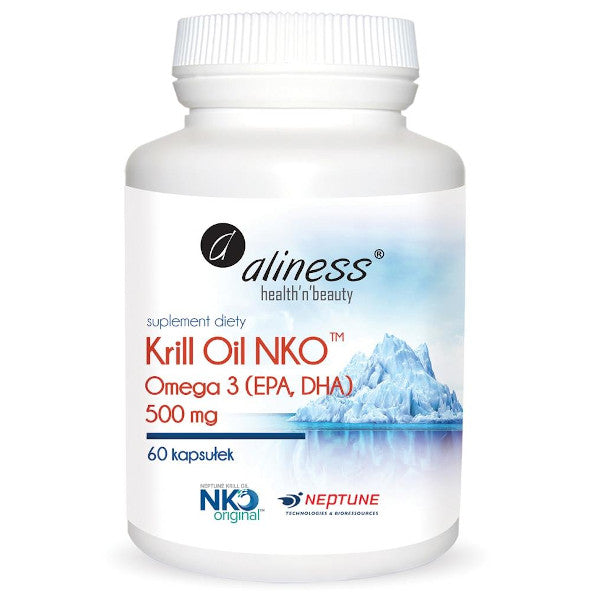 Aliness, Krill Oil NKO® Omega 3 (EPA,DHA) 500 mg, kapsułki, 60 szt.